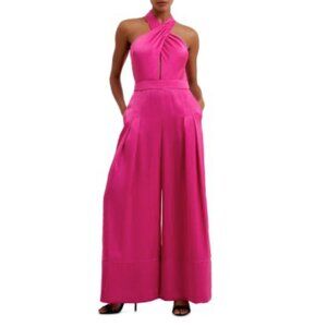French Connection Strapless Pink Jumpsuit